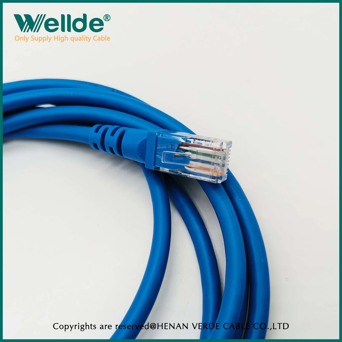 Cebl Rhwydwaith Cord Patch Glas