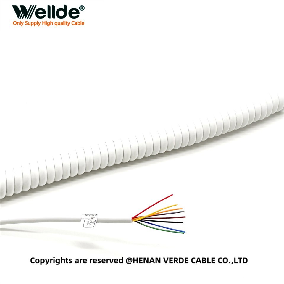 Custom PUR Multi-Core Spiral Cable